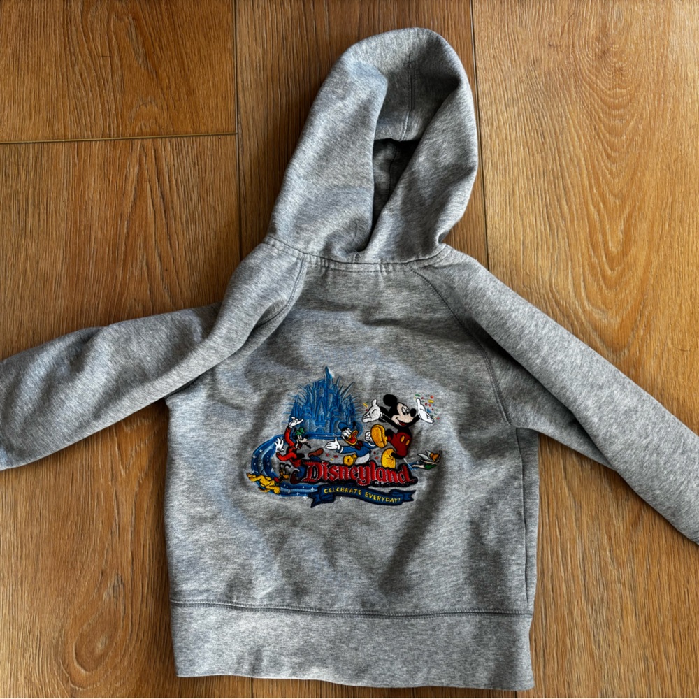 Disney Kids Gray Hoodie with Mickey and Friends Design